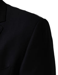 Dolce & Gabbana Black MARTINI Single Breasted Jacket Blazer