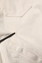 Dolce & Gabbana Off White Cotton Full Zip Denim Men Blouson Jacket