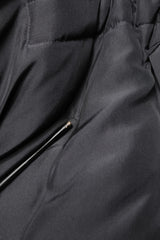 Dolce & Gabbana Black Silk Padded Parka Men Coat Jacket