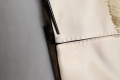 Dolce & Gabbana Brown Cream Lounge Belted Bathrobe Jacket