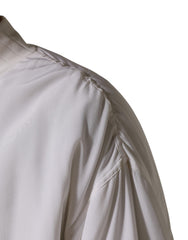 Dolce & Gabbana White Silk Full Zip Bomber Blouson Jacket