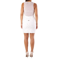 Met White Polyester Cocktail Dress