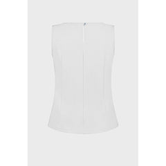 19V69 Italia White Viscose Tank Tops