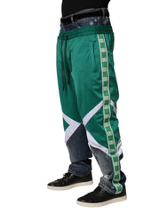 Dolce & Gabbana Multicolor Panelled Straight-Leg Denim Jeans