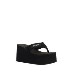 Coperni Black Polyamide Platform Sandals