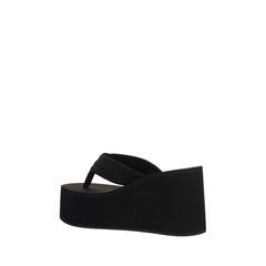 Coperni Black Polyamide Platform Sandals