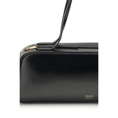 Khaite Black Calf Leather Bos Taurus Shoulder Bag