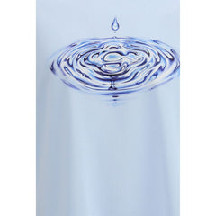 Casablanca Light Blue Cotton T-Shirt