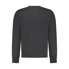 North Sails Black Cotton Men Sweatshirt