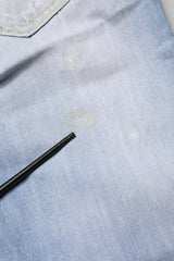 Dondup Light Blue Cotton Stretch Straight Denim Trouser Jeans