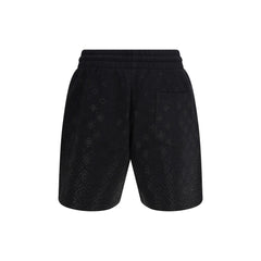 Casablanca Black Cotton Bermuda Shorts