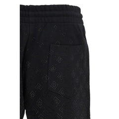 Casablanca Black Cotton Bermuda Shorts