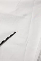 MSGM White Cotton High Waist Wide Leg Straight Bermuda Shorts