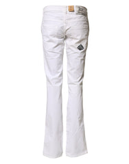Roy Roger's White Low Waist Bootcut Flared Denim Trouser Jeans