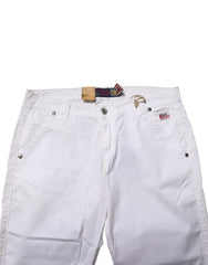 Roy Roger's White Low Waist Bootcut Flared Denim Trouser Jeans