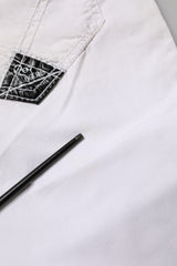 Roy Roger's White Low Waist Bootcut Flared Denim Trouser Jeans