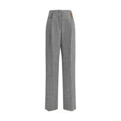 Forte_Forte Multicolor Fleece Wool Casual Pants