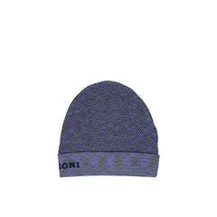 Missoni Purple Wool Beanie