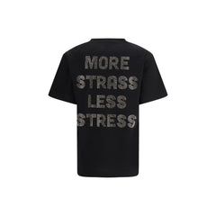 PINKO Black Cotton T-Shirt