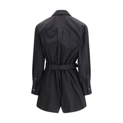 PINKO Black Cotton Jumpsuit