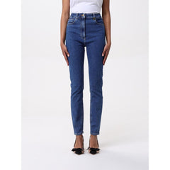 Elisabetta Franchi Blue Denim High-Waisted Jean
