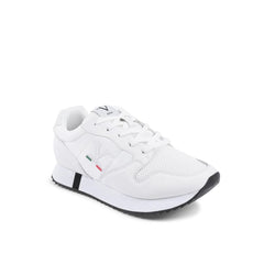 19V69 Italia White Artificial Leather Athletic Sneakers