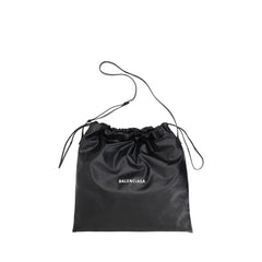 Balenciaga Black Lamb Ovis Aries Aries Shoulder Bag