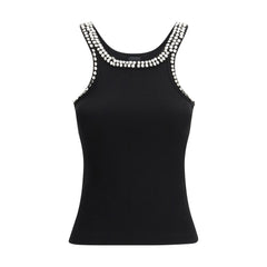 PINKO Black Cotton Top