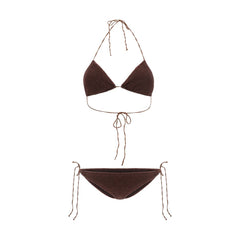 Oséree Brown Elastane Bikini