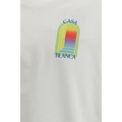 Casablanca White Cotton T-Shirt