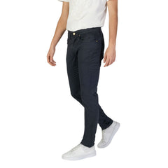 Jeckerson Blue Cotton Skinny Pants