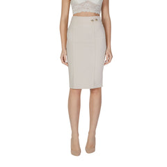 Rinascimento Beige Polyester Skirt Suit