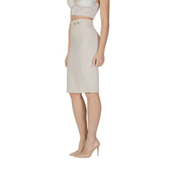 Rinascimento Beige Polyester Skirt Suit