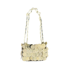 Rabanne Gold Metal Shoulder Bag