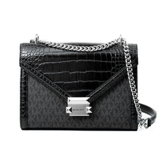 Michael Kors Black Canvas Crossbody Bag