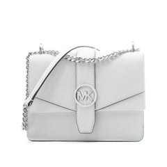 Michael Kors White Leather Shoulder Bag