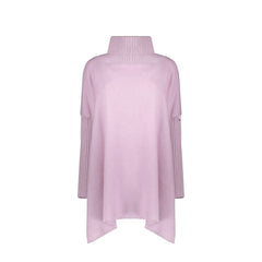 Herno Purple Virgin Wool Poncho