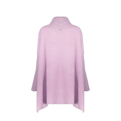 Herno Purple Virgin Wool Poncho