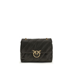 PINKO Bicolor Calf Leather Bos Taurus Shoulder Bag