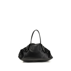 Alexander McQueen Black Calf Leather Bos Taurus Shoulder Bag