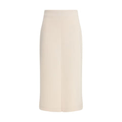 Fabiana Filippi Beige Modal Midi Skirt