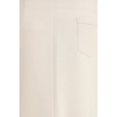 Fabiana Filippi Beige Modal Midi Skirt