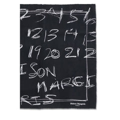 Margiela Black Silk Scarf