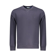 Coveri Moving Blue Cotton Men Sweatshirt