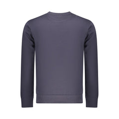 Coveri Moving Blue Cotton Men Sweatshirt