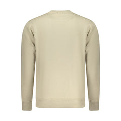 Coveri Moving Beige Cotton Men's Sweatshirt