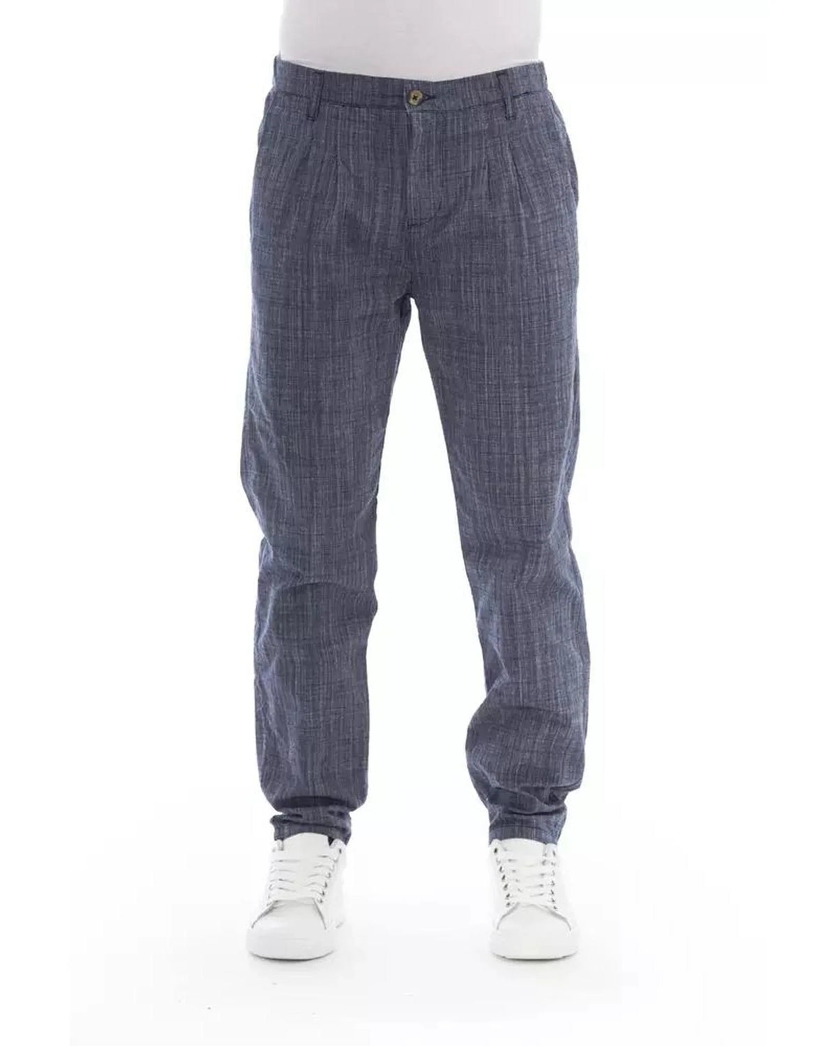Baldinini Trend Blue Cotton Chino Pants