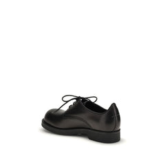 MM6 Black Calf Leather Bos Taurus Oxfords And Derbies