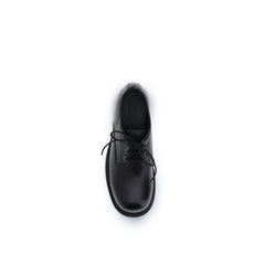 MM6 Black Calf Leather Bos Taurus Oxfords And Derbies