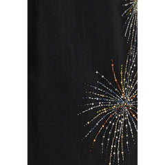 Staud Black Polyester Casual Dress